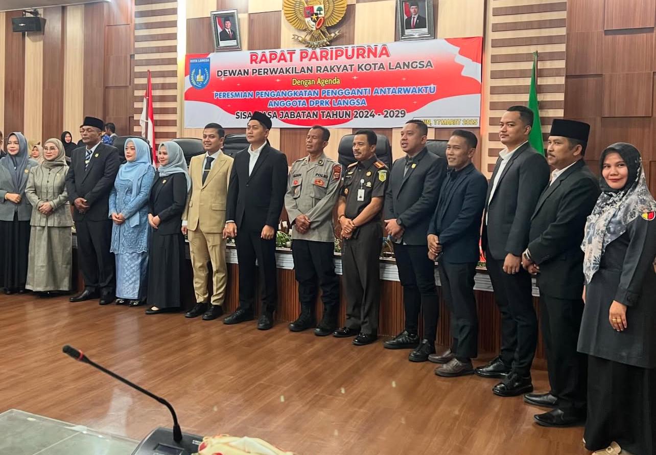 pelantikan PAW DRPK Langsa