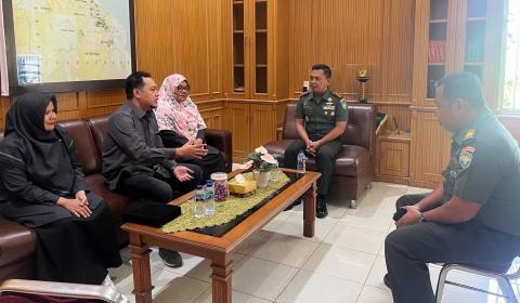 Kooordinasi bersama Dandim 0104/ Aceh Timur